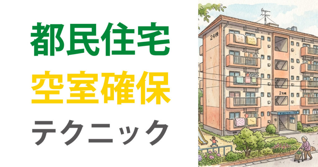 都民住宅の空室確保テクニックの画像